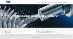 Desktop Screenshot of kmc.se